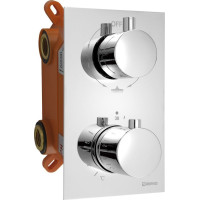 Sapho KIMURA podomietková sprchová termostatická batéria, box, 3 výstupy, chróm KU383