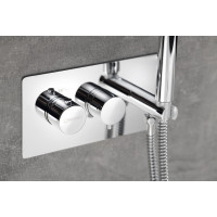 Sapho RHAPSODY podomietková sprchová termostatická batéria vr. sprchy, 2/3 výstupy, chróm 5508