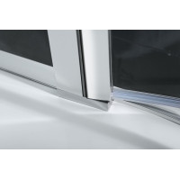 Polysan ZOOM LINE štvrťkruhová sprchová zástena 900x900mm, číre sklo, ľavá ZL2615L