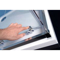 Polysan EASY LINE štvorcová sprchová zástena 900x900mm, číre sklo EL5115