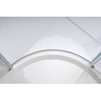 Gelco LEGRO štvrťkruhová sprchová zástena jednokrídlová 900x900mm, číre sklo GL6590