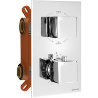 Sapho LATUS podomietková sprchová termostatická batéria, box, 3 výstupy, chróm 1102-63