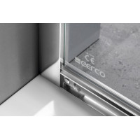 Gelco SIGMA SIMPLY štvrťkruhová sprchová zástena 900x900 mm, R550, sklo Brick GS6590