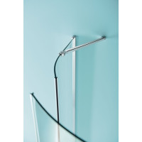 Polysan ZOOM LINE štvrťkruhová sprchová zástena 900x900mm, číre sklo, ľavá ZL2615L