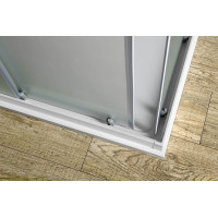 Aqualine ALAIN štvorcová sprchová zástena 900x900mm, sklo Brick BTQ900