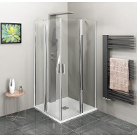 Polysan ZOOM LINE štvorcová sprchová zástena 900x900mm, číre sklo ZL5415