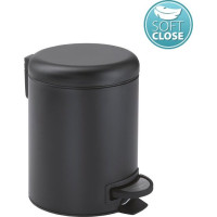 Gedy POTTY odpadkový kôš 3l, Soft Close, čierna mat 320914