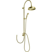 Sapho VANITY sprchový stĺp na napojenie na batériu, hlavová, ručná sprcha, bronz SET066