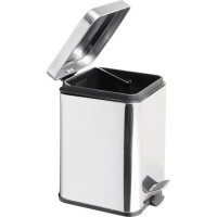Aqualine SIMPLE LINE odpadkový kôš hranatý 3l, nerez lesk GAQ003