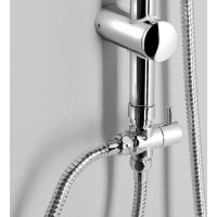 Aqualine KERA sprchový stĺp s napojením na batériu, chróm SL430