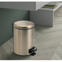Gedy POTTY odpadkový kôš 5l, Soft Close, zlato mat 330987