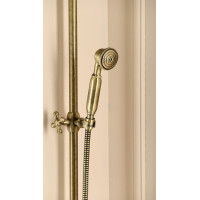 Sapho VANITY sprchový stĺp na napojenie na batériu, hlavová, ručná sprcha, bronz SET066