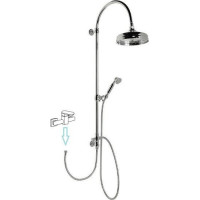 Sapho VANITY sprchový stĺp na napojenie na batériu, hlavová, ručná sprcha, chróm SET061