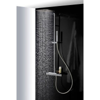 Sapho NOTOS sprchový stĺp s termostatickou batériou, mydelnička, chróm NN322