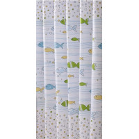 Aqualine Sprchový záves 180x180cm, vinyl, ryby ZV024