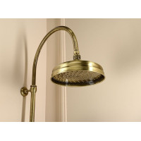 Sapho VANITY sprchový stĺp na napojenie na batériu, hlavová, ručná sprcha, bronz SET066