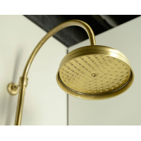 Sapho ANTEA sprchový stĺp na napojenie na batériu, hlavová, ručná sprcha, bronz SET036