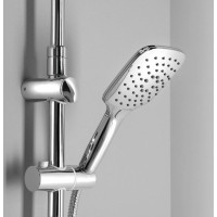 Aqualine KERA sprchový stĺp s napojením na batériu, chróm SL430