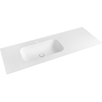 Sapho TREOS umývadlo 131, 6x51, 3 cm, rockstone, ľavé, biela mat TS132-0101-L