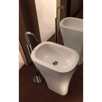 Kerasan AQUATECH keramické umývadlo voľne stojace, 60x85x40cm, biela 374201