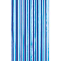 Aqualine Sprchový záves 180x180cm, vinyl, modrá, pruhy ZV011