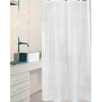 Aqualine Sprchový záves 180x200cm, polyester, biela ZP001