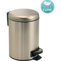 Gedy POTTY odpadkový kôš 5l, Soft Close, zlato mat 330987