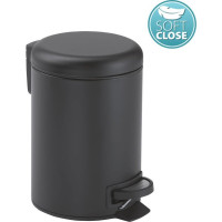 Gedy POTTY odpadkový kôš 5l, Soft Close, čierna mat 330914