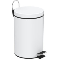 Aqualine SIMPLE LINE odpadkový kôš okrúhly 3l, biela 28103