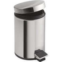 Aqualine SIMPLE LINE odpadkový kôš okrúhly 12l, nerez lesk 27112