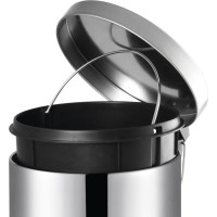 Aqualine SIMPLE LINE odpadkový kôš okrúhly 3l, nerez lesk 27103