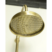 Sapho VANITY sprchový stĺp na napojenie na batériu, hlavová, ručná sprcha, bronz SET066