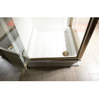 Kerasan RETRO keramická sprchová vanička, štvorec 100x100x20cm, biela 134001
