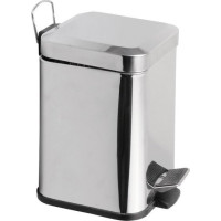 Aqualine SIMPLE LINE odpadkový kôš hranatý 3l, nerez lesk GAQ003