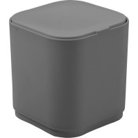 Gedy SEVENTY stolný odpadkový kôš výklopný, plast ABS, šedá 630808