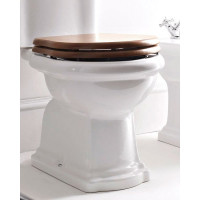 Kerasan RETRO WC sedadlo, orech/chróm 109040