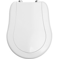Kerasan RETRO WC sedátko, Soft Close, biela/chróm 108901