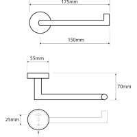 Sapho X-STEEL držiak toaletného papiera bez krytu, nerez mat XS700