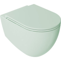 Isvea INFINITY WC sedadlo, SLIM, odnímateľné, Soft Close, zelená mint 40KF0542I-S
