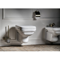 Kerasan WALDORF WC sedátko Soft Close, biela/bronz 418601