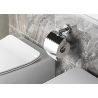 Sapho X-ROUND držiak toaletného papiera s krytom, chróm XR702