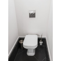 Kerasan WALDORF WC sedátko, Soft Close, biela/chróm 418801