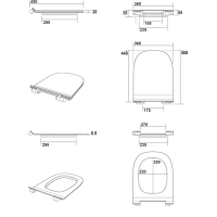 Kerasan FLO WC sedátko, SLIM, Soft Close, biela 319101