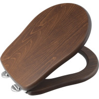 Kerasan RETRO WC sedadlo, orech/chróm 109040