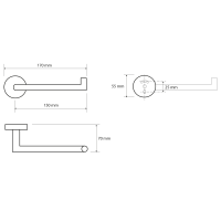 Sapho X-ROUND držiak toaletného papiera, chróm XR703