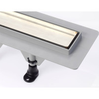 Polysan TILE podlahový žľab s nerezovým roštom pre dlažbu, L-720mm, DN40 72837