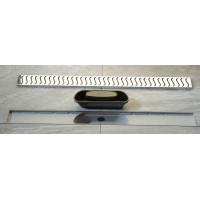 Polysan SCENE podlahový žľab s nerezovým roštom, L-920mm, DN40 71678