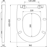 Bruckner DARIO WC sedátko, Slim, Soft Close, duroplast, biela 301.403.4