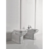 Kerasan WALDORF WC misa stojaca, 37x65cm, spodný/zadný odpad, biela 411601