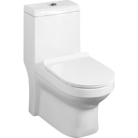 Sapho HUBERT WC kombi, spodný/zadný odpad, biela PB304